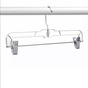 🌻10pc Clear Plastic Skirt Pants Hangers 14”